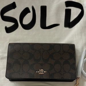 Coach Hayden or Anna Foldover Crossbody Clutch w/ Card Case